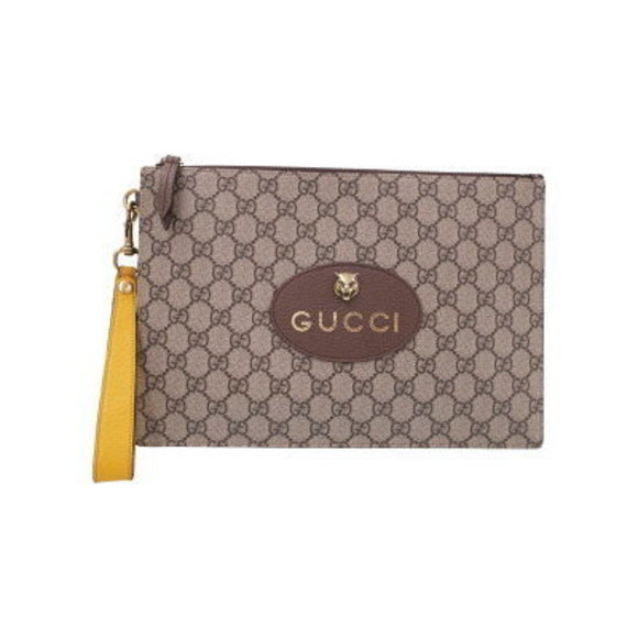 Gucci Neo GG Supreme Pouch Clutch Bag - Picture 1 of 8